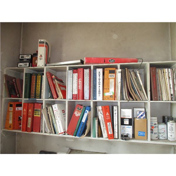 Manuals - all contents of shelves - huge lot