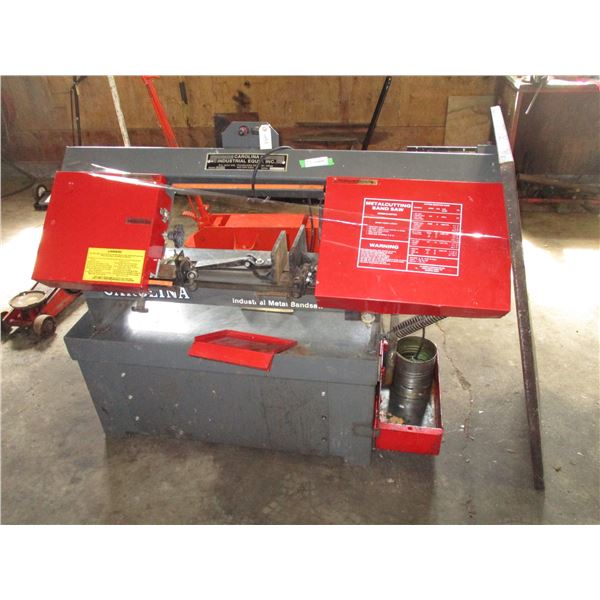 Metal cutting bandsaw with 1hp motor, serial 001302