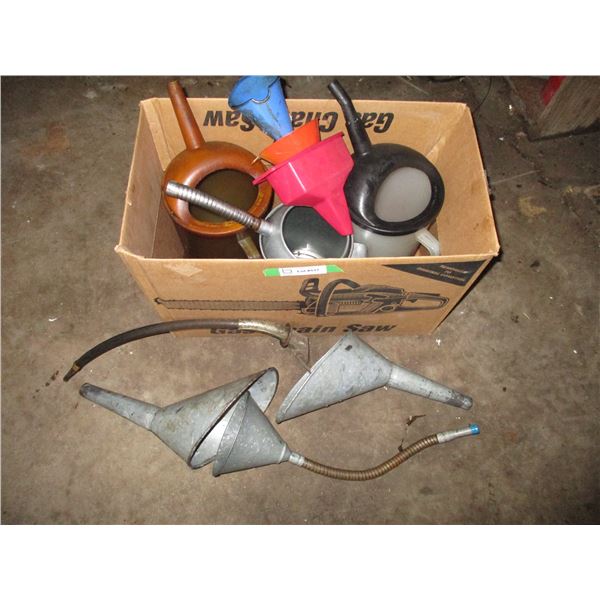 Box of funnels
