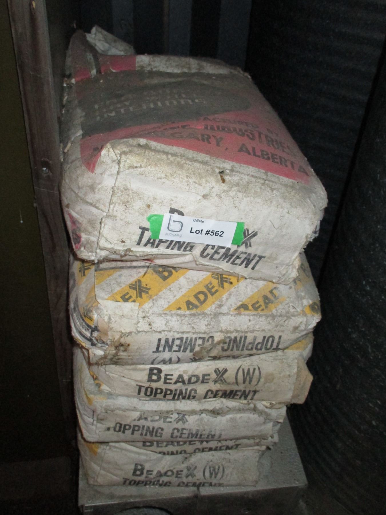 (6) topping cement bags