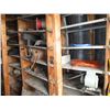 Image 1 : 3 shelf wall displays (contents only) - wire, cords, chain hoist, etc