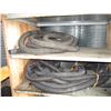 Image 6 : 3 shelf wall displays (contents only) - wire, cords, chain hoist, etc