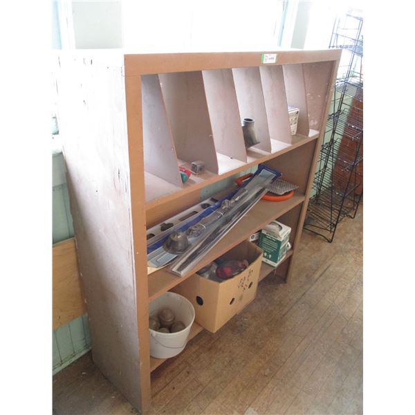 Shelf with contents - 42W 12D 47T