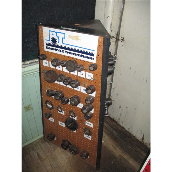 Bearing + transmission display board 41" tall (with contents)