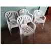 Image 1 : (4) lawn chairs - white