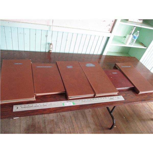 Leather back card holder binder