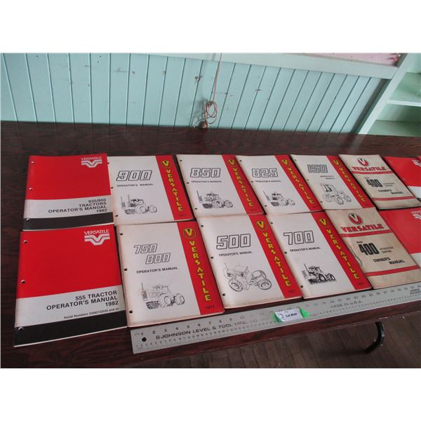 (18) Versatile parts manuals