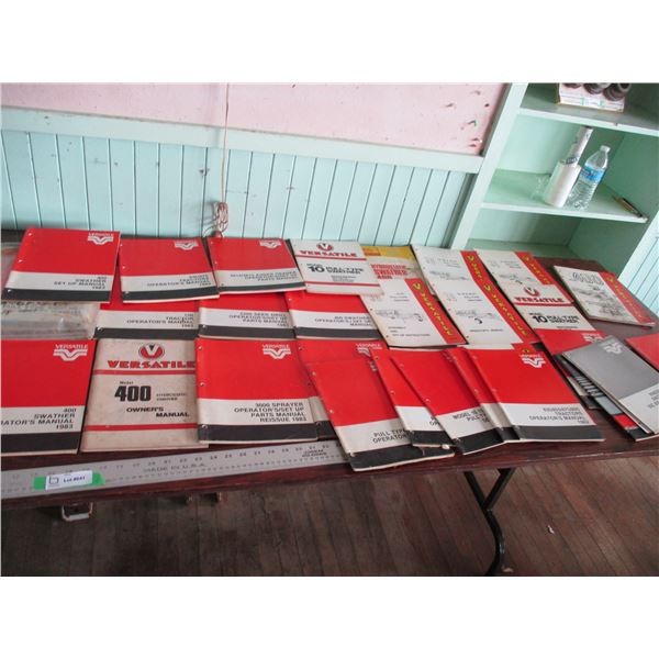 (many) Versatile parts manuals