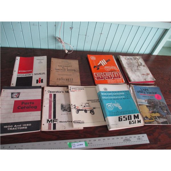 International, Cockshutt, variety of parts manuals