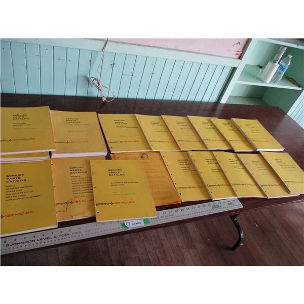 (lot) Sperry New Holland Service parts catalogs