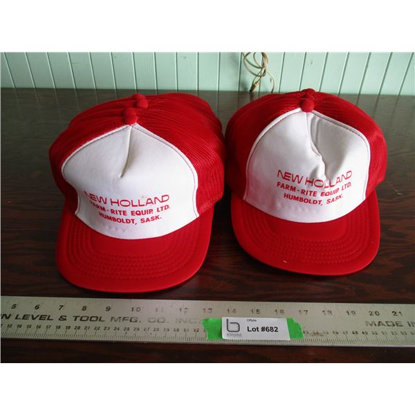 (lot) New holland hats (new old stock)