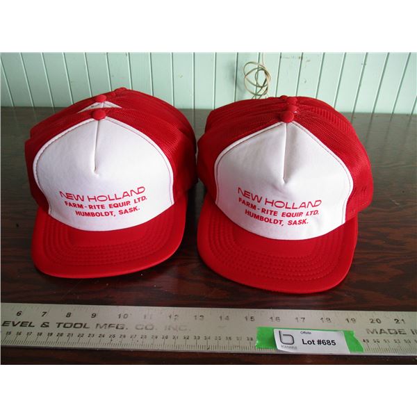 (lot) New holland hats (new old stock)