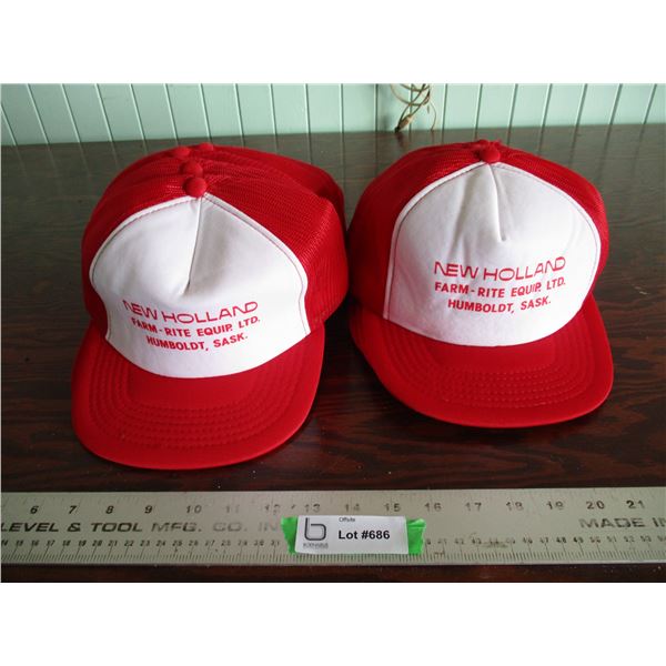 (lot) New holland hats (new old stock)