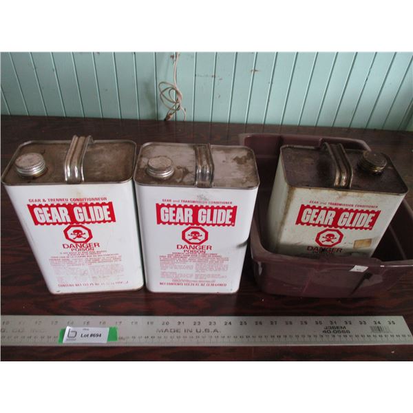(3) cans of gear glide conditioner