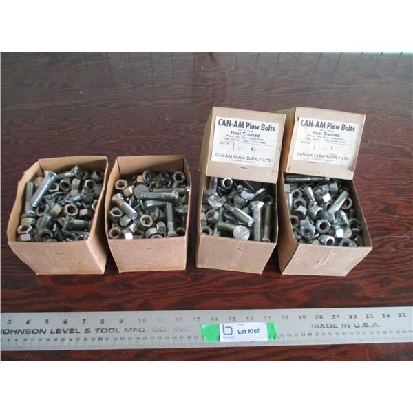 4 boxes lot of can-am plow bolts mix