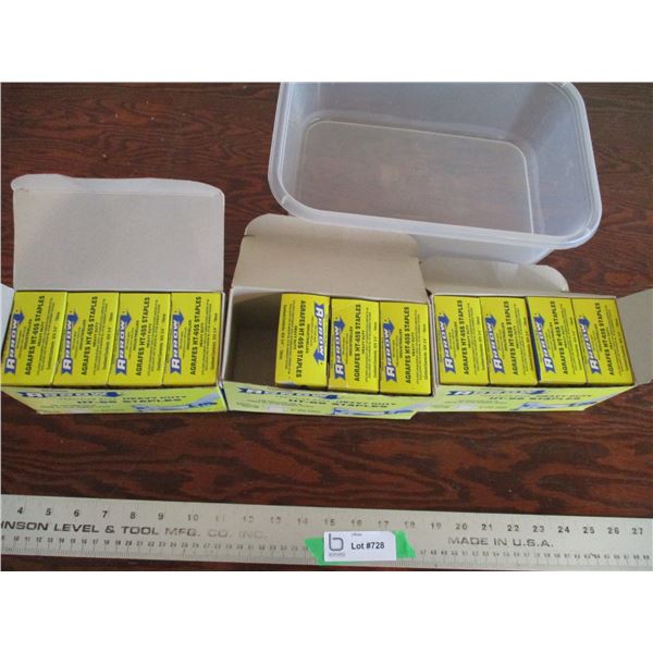 (3) boxes of arrow staples