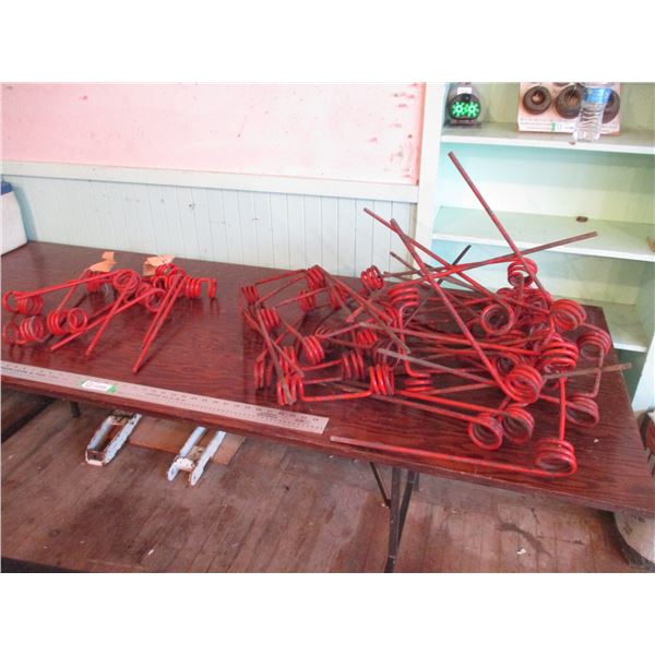 lot spring tooth harrows