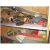 Image 9 : Contents of shelf only - hoses, bearings, pulleys, etc