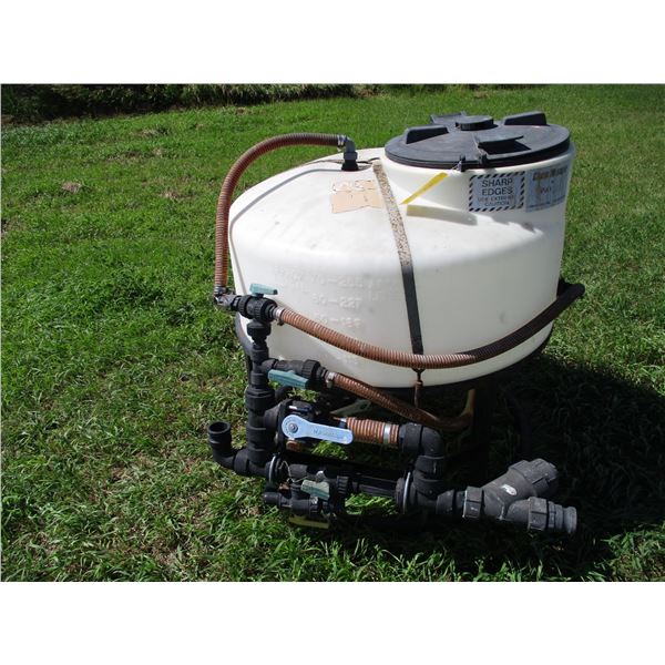 small 303 water tank on stand