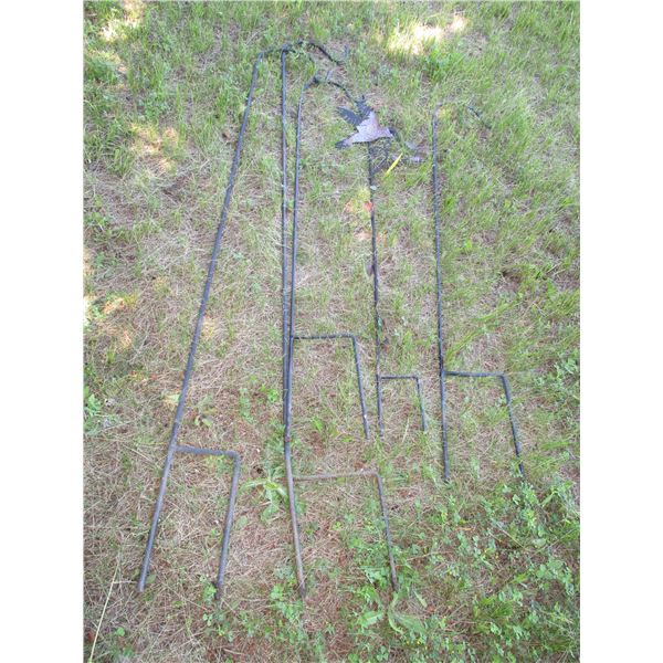 (5) plant hanging poles