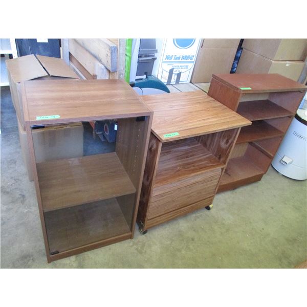 stereo cabinet bookshelf, microwave stand