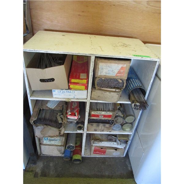 welding rods with cabinet E-7024 5/32 x14 , etc