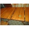 Image 4 : (7) chairs + dining room table (2 leafs) - 8ft long