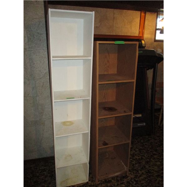 (2) book shelves