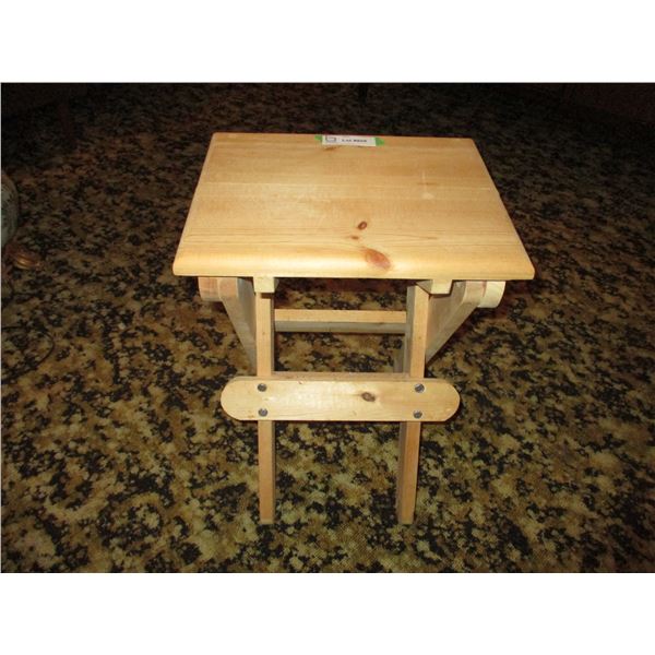 small folding stool wooden