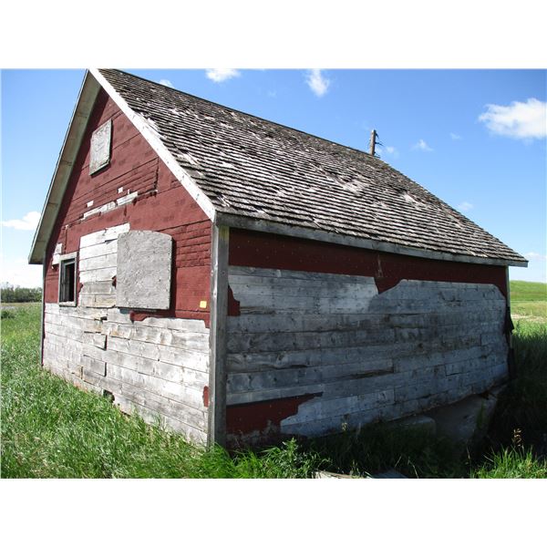 Red Building - 20x20- reclaimed wood