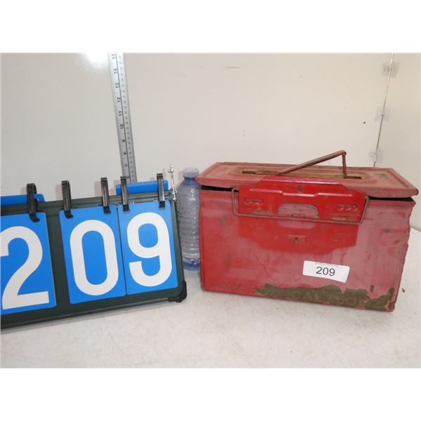 Vintage Metal Ammo Box