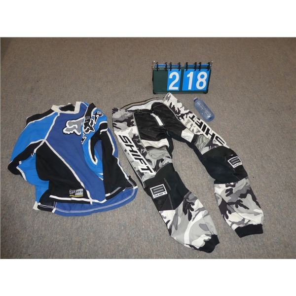 Size 38 Motorcross Pants With XL Shirt