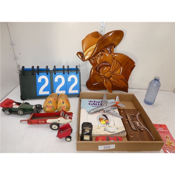 Vintage Toys/Wooden Cowboy & More