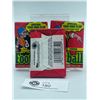 Image 2 : Lot of 3 Topps Football Wax Pack 15 Cards 1 Stick of gum 1000 Yard Club