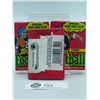 Image 2 : Lot of 3 Topps Football Wax Pack 15 Cards 1 Stick of gum 1000 Yard Club