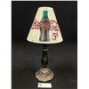 Image 1 : 14" Tall Coca Cola Candle Holder with Glass Shade