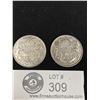 Image 1 : 1942 +1952 Canadian Silver 50 Cent Pcs
