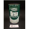 Image 1 : Vintage Texaco 1 Quart Ursa Motor Oil Tin with New Base