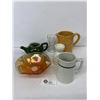 Image 1 : Vintage Teapot, Farmhouse Medalta Jugs, Double Egg Cups and Carnival Set