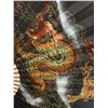 Image 2 : Vintage Oriental Hand Painted Decorative Wall Fan, Dragon Approx 35" x 62"