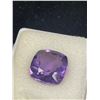 Image 2 : Amethyst 6.205 ct. 11.80 x 11.61 x 7.09 mm. Cushion Cut- Loupe Clean- Brazil Untreated