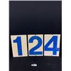 Image 1 : Lot of 3 Double Sided Gas Station Price Tag Numbers