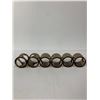 Image 3 : Mid-Century Modern Amber Plastic Napkin Rings
