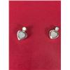 Image 2 : 2 Pairs of Sterling Silver Earrings on Red Cards