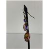 Image 2 : Unusual Vintage Cloisene Earrings, Dangling