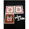 Image 1 : Vintage Native Lot of 3 Tiles and a Intalco Totem pole 4" Tall