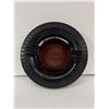 Image 2 : Vintage Dominion Royal Tire Ashtray, Nice Design Amber Glass
