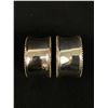 Image 2 : Vintage Inscribed Pewter Tray and 6 Silver  Plated Napkin Rings in Good Condition