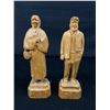 Image 2 : Lot of 4 8" H Hand Carved Folk Art People