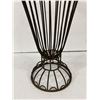 Image 2 : Fancy Victorian Style Iron Flower Basket 26" Tall